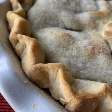 Baked pie crust