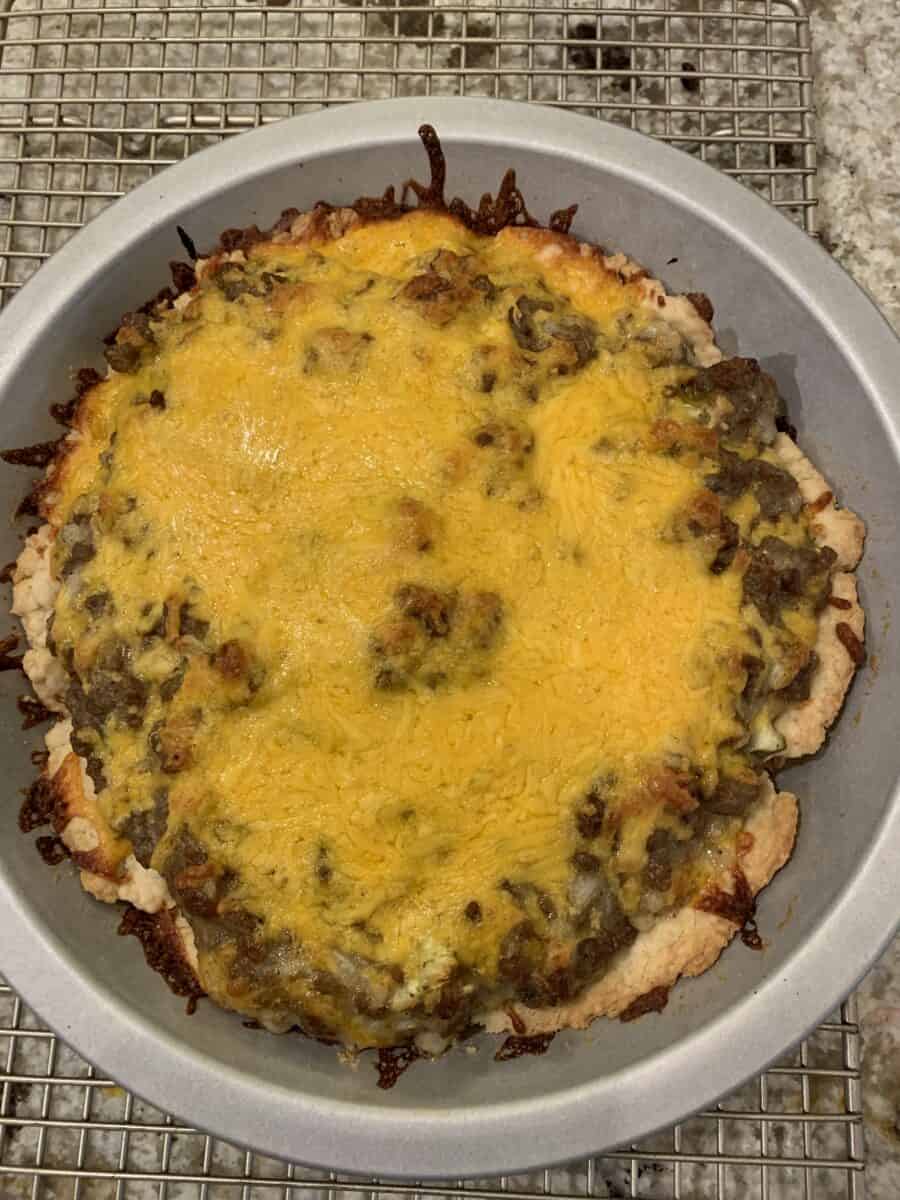 Quick Cheeseburger Pie | crinkledcookbook.com