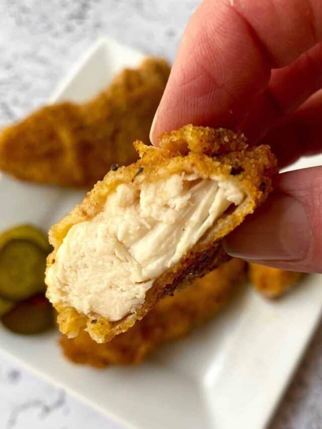 OvenBaked Crispy Chicken Strips Crinkled Cookbook