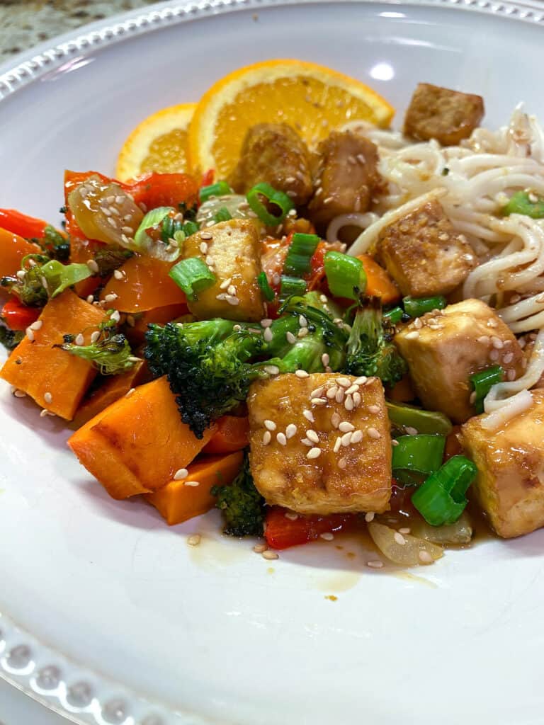 Easy Baked Orange Tofu