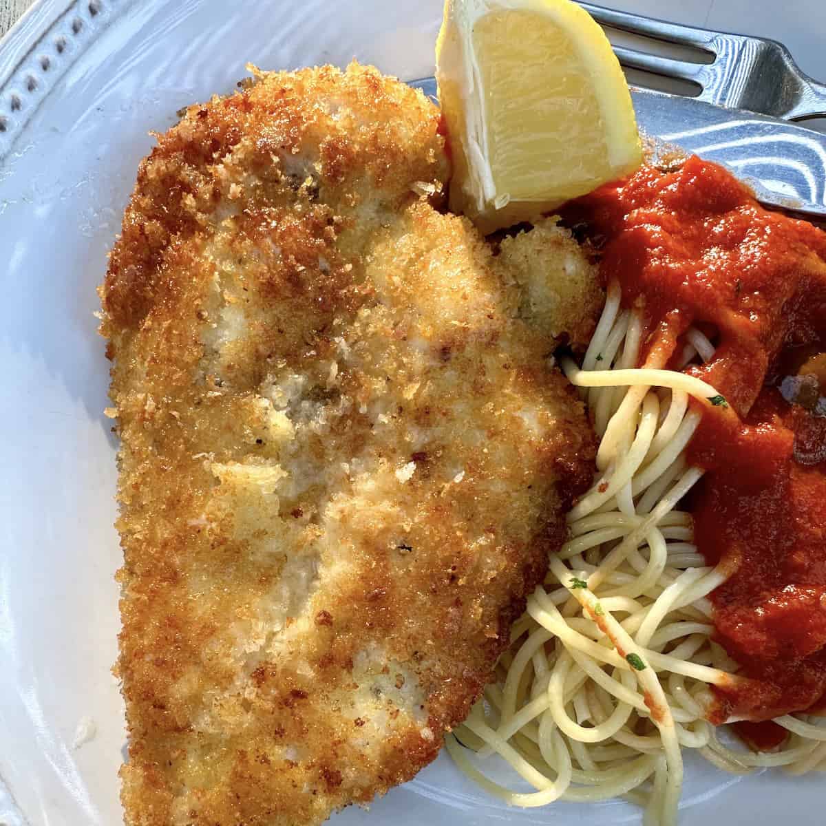 Crusted Chicken Romano [crinkledcookbook.com]