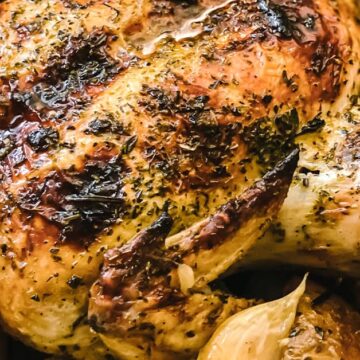 Roasted chicken.